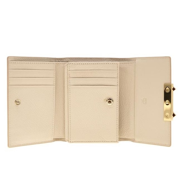 MCM Trifold Milano Leather Stud Wallet Cardholder with Coin Purse - Picture 3 of 16